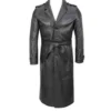 Adin Timeless Western Leather Duster Coat