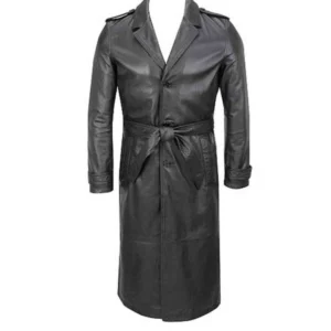 Adin Timeless Western Leather Duster Coat