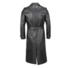 Adin Timeless Western Leather Duster Coat Back