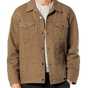 Alan Ritchson Reacher Brown Trucker Jacket