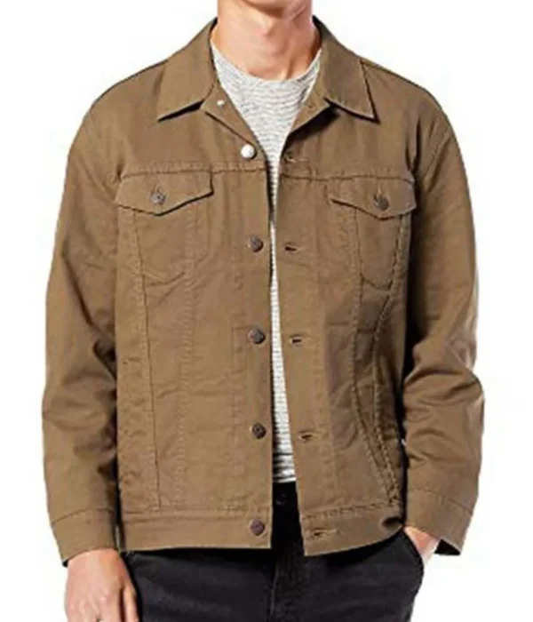 Alan Ritchson Reacher Brown Trucker Jacket