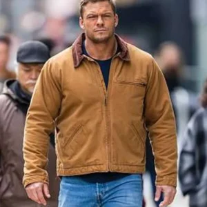 Alan Ritchson Reacher S02 Brown Cotton Jacket