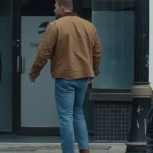 Alan Ritchson Reacher S02 Brown Cotton Jacket Back