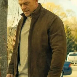 Alan Ritchson Reacher S03 Suede Leather Jacket Side View