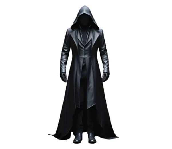 Alyssa Longline Leather Trench Outerwear