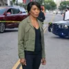 Angela Bassett 9 1 1 S04 Green Cotton Jacket