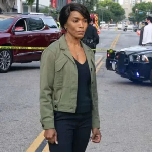 Angela Bassett 9 1 1 S04 Green Cotton Jacket