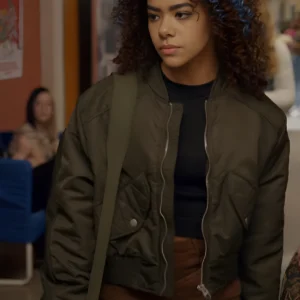 Antonia Gentry Ginny & Georgia Green Bomber Jacket