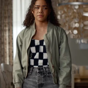 Antonia Gentry Ginny and Georgia S03 Green Bomber Jacket