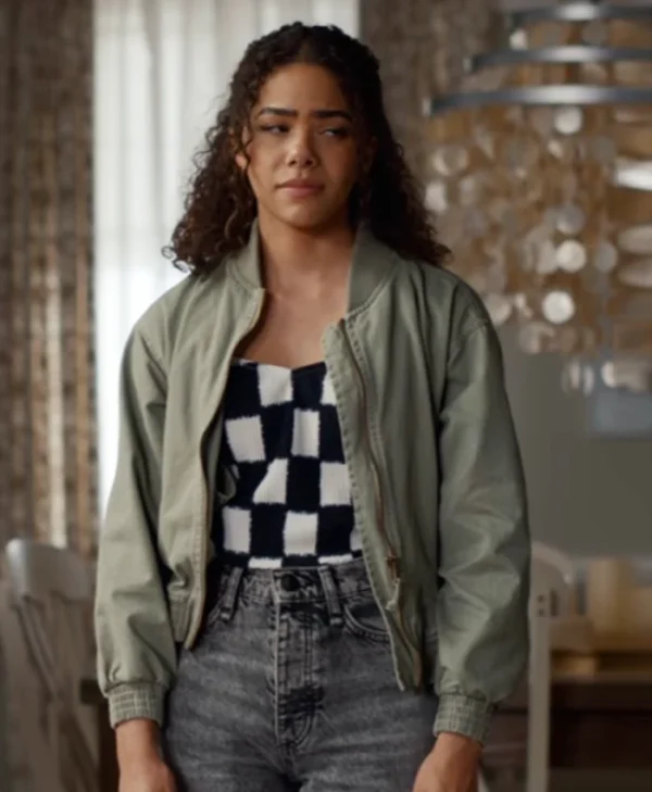 Antonia Gentry Ginny and Georgia S03 Green Bomber Jacket