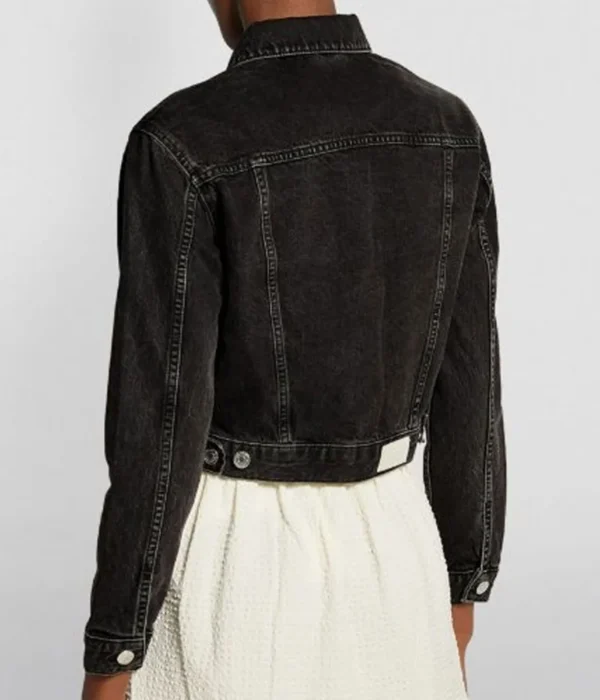 Anya Road Ready Black Danim Cropped Jacket Back