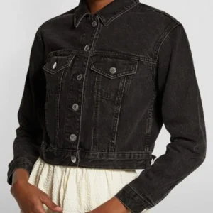 Anya Road Ready Black Danim Cropped Jacket Front