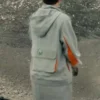 Arada Murderbot Series 2025 Grey Hooded Coat Back