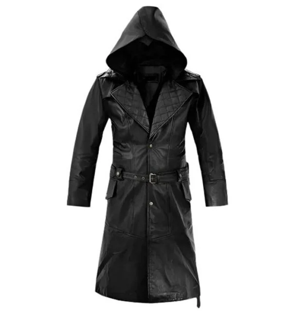 Asa Hooded Leather Duster Coat