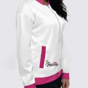 Barbie Racer Varsity Bomber Jacket