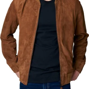 Billy Rich Brown Suede Bomber Jacket