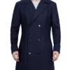 Bishop Double Breasted Long Wool Coat