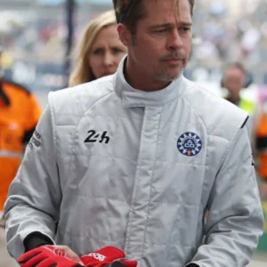 Brad Pitt F1 2025 Moive Sonny Hayes White Cotton Uniform Jacket For Mens