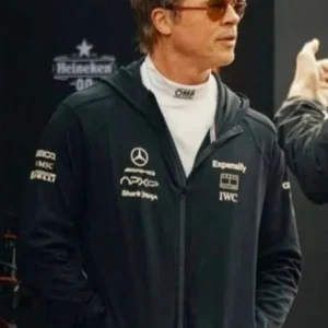 Brad Pitt F1 Movie 2025 Black Hoodie