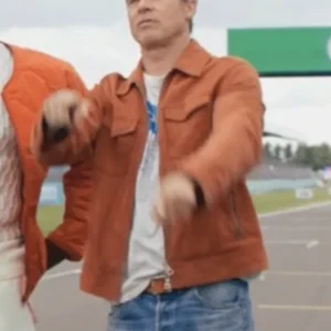 Brad Pitt F1 The Movie Suede Leather Jacket