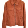 Brad Pitt F1 The Movie Suede Leather Jacket Front