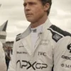 Brad Pitt F1 The Movie White Racer Jacket Left Side