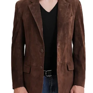 Bradley Casual Suede Leather Blazer