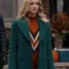 Brianne Howey Ginny & Georgia Green Wool Coat
