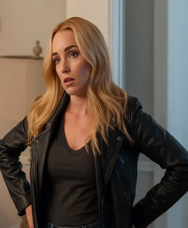 Brianne Howey Ginny and Georgia S03 Black Biker Jacket