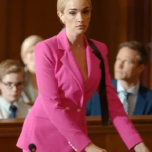 Brianne Howey Ginny and Georgia S03 Pink Blazer Front