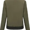 Britney Lightweight Zipper Cotton Bomber Jacket Back