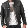 Brittany Black Moto Jacket