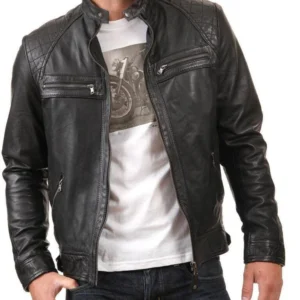 Brittany Black Moto Jacket
