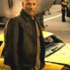 Bruce Willis Die Hard 4 Leather Jacket Front
