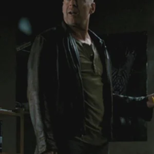 Bruce Willis Live Free or Die Hard Real Leather Jacket For Sale