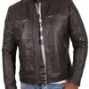 Bryce Crimson Motorcycle Style Brown Jacket