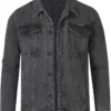 Brycen Grey Denim Jacket for Men
