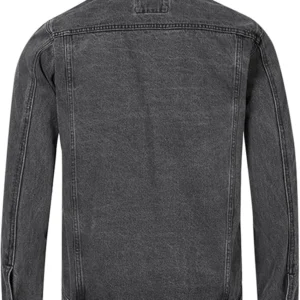Brycen Grey Denim Jacket for Men Back