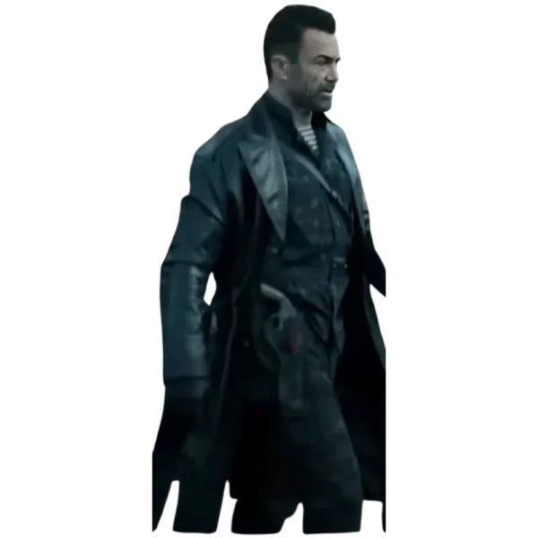 Buy Daniel Bernhardt Afterburn Movie Black Leather Long Coat