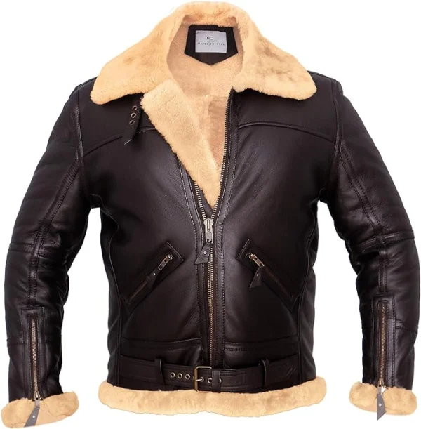 Casey Brown Shearling Lined Vintage Jacket