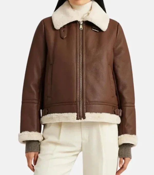 Cecelia Brown B3 Real Leather Jacket
