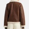 Cecelia Brown B3 Real Leather Jacket Back