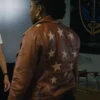 Courtney Taylor Ballard S01 Brown Leather Jacket Back
