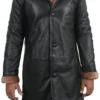 Cristina Shearling lined Aviator Leather Coat