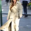 Dakota Johnson Materialists 2025 Beige Trench Coat