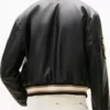 Damson Idris F1 Movie APXGP Leather Varsity Bomber Jacket Back