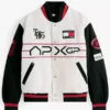 Damson Idris F1 Movie APXGP Team Varsity Jacket Front View