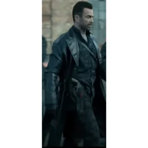 Daniel Bernhardt Afterburn Movie Black Leather Long Coat