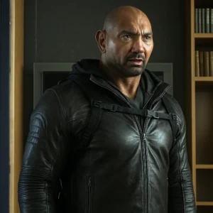 Dave Bautista Afterburn Black Cafe Racer Jacket