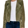 Desiree Supple Suede Leather Biker Jacket